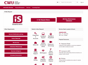 self-service portal CWU