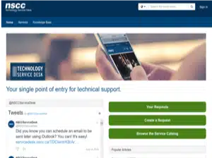 self-service portal nova scotia community college