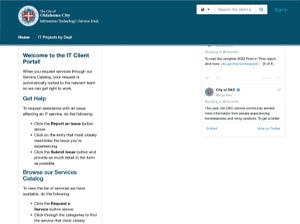 self-service portal ITSM Oklahoma