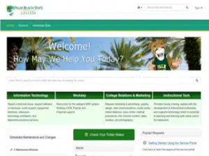 self-service portal palm beach state