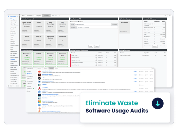 ITSM - Software Asset Management track usage and audit for compliance